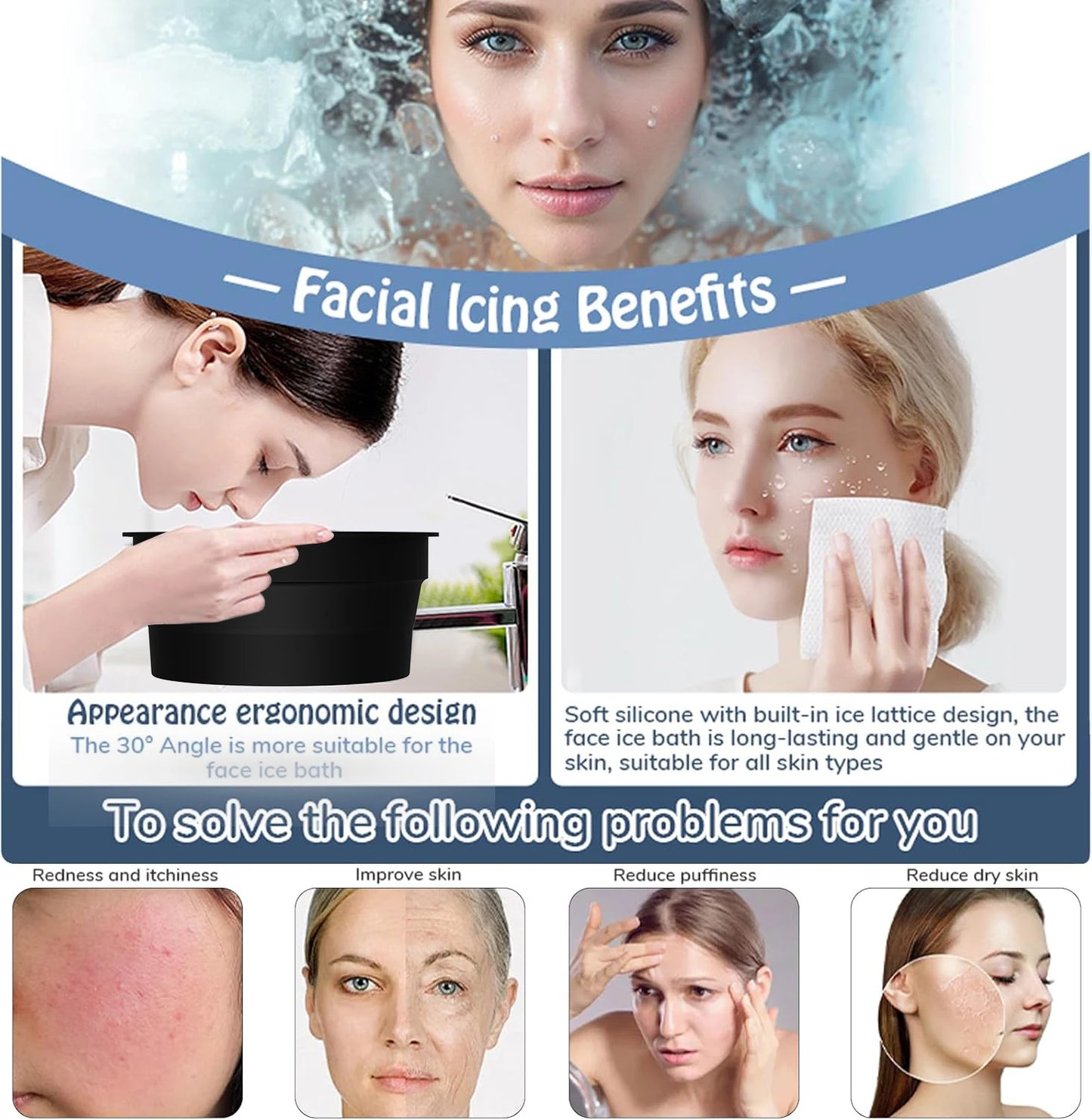 Facial Ice bath Bowl